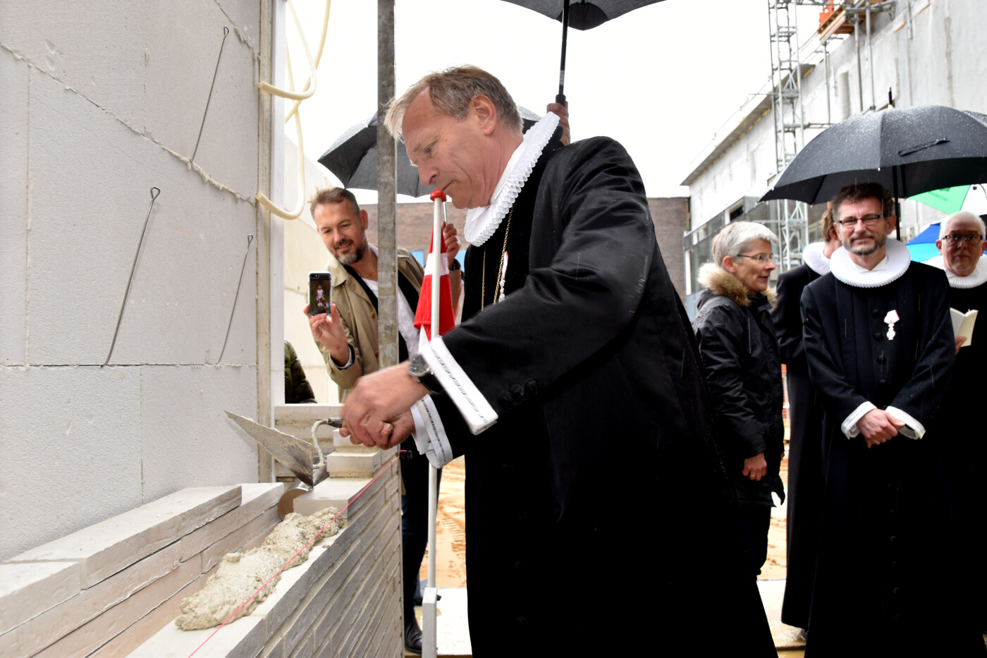 20191004 Gødstrup Hospitalskirke rejsegilde og grundstensnedlæggelse (4)