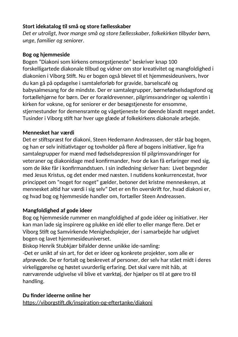100 ideer til diakoni PRESSE.docx