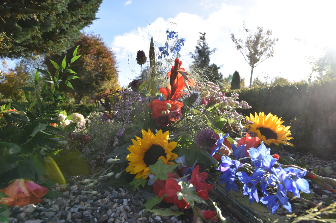 20231016_Blomster på et gravsted 3
